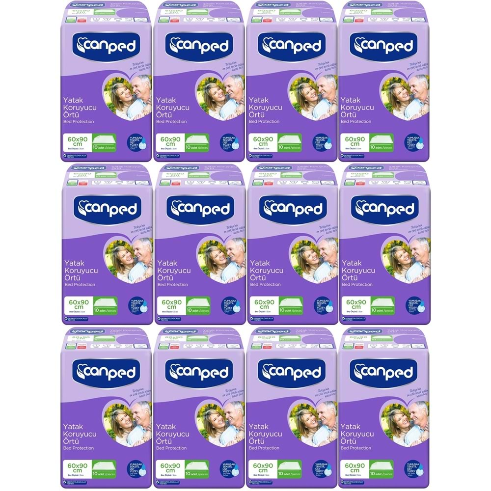 Canped Hasta Yatak Koruyucu Örtü 60*90CM 120 Adet (12PK*10)