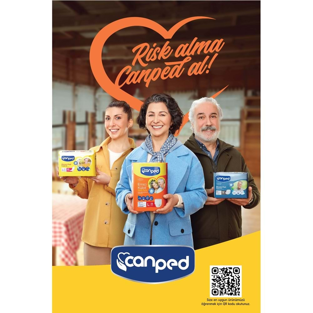 Canped Emici Külot Hasta Bezi Dev Eko Pk 120 Adet Büyük (4PK*30)