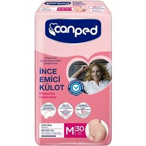 Canped Külotlu Mesane Pedi - İnce Emici Külot Orta/Medium 60 Adet (2PK*30)