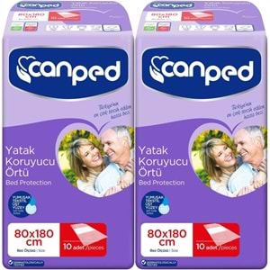 Canped Hasta Yatak Koruyucu Örtü Extra 80*180CM (XL) 20 Adet (2PK*10)