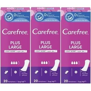 O.B Carefree Günlük Ped Hafif Parfümlü Plus Large 60 Adet (3PK*20)