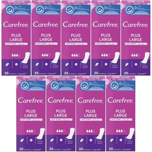 O.B Carefree Günlük Ped Hafif Parfümlü Plus Large 180 Adet (9PK*20)