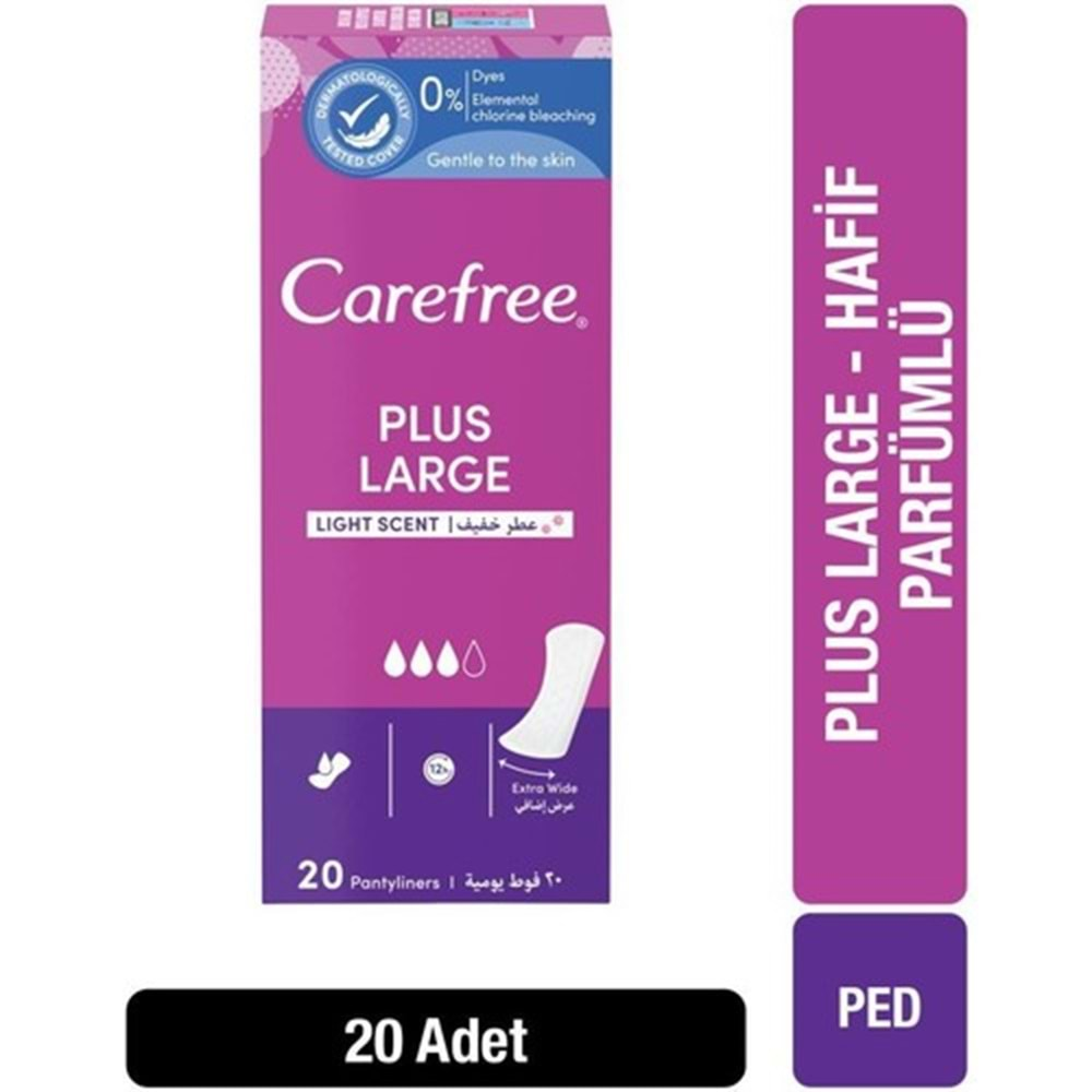 O.B Carefree Günlük Ped Hafif Parfümlü Plus Large 180 Adet (9PK*20)