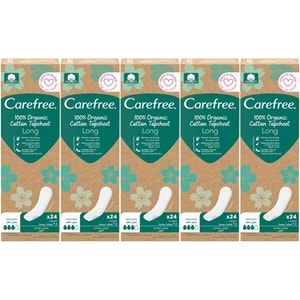 O.B Carefree Günlük Ped Organic Cotton Topsheet Uzun 120 Adet (5PK*24)