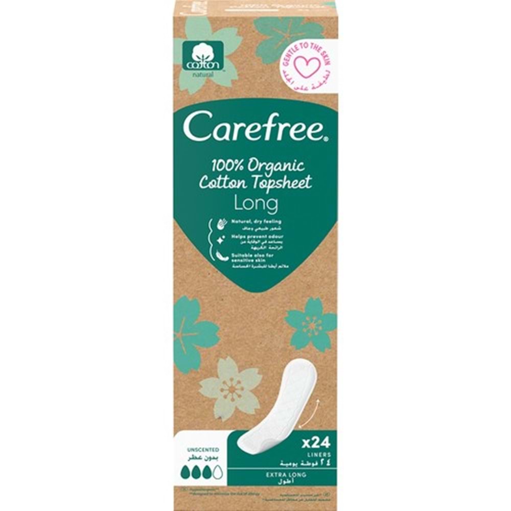 O.B Carefree Günlük Ped Organic Cotton Topsheet Uzun 216 Adet (9PK*24)