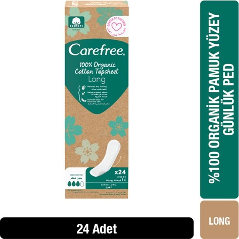 O.B Carefree Günlük Ped Organic Cotton Topsheet Uzun 576 Adet (24PK*24)