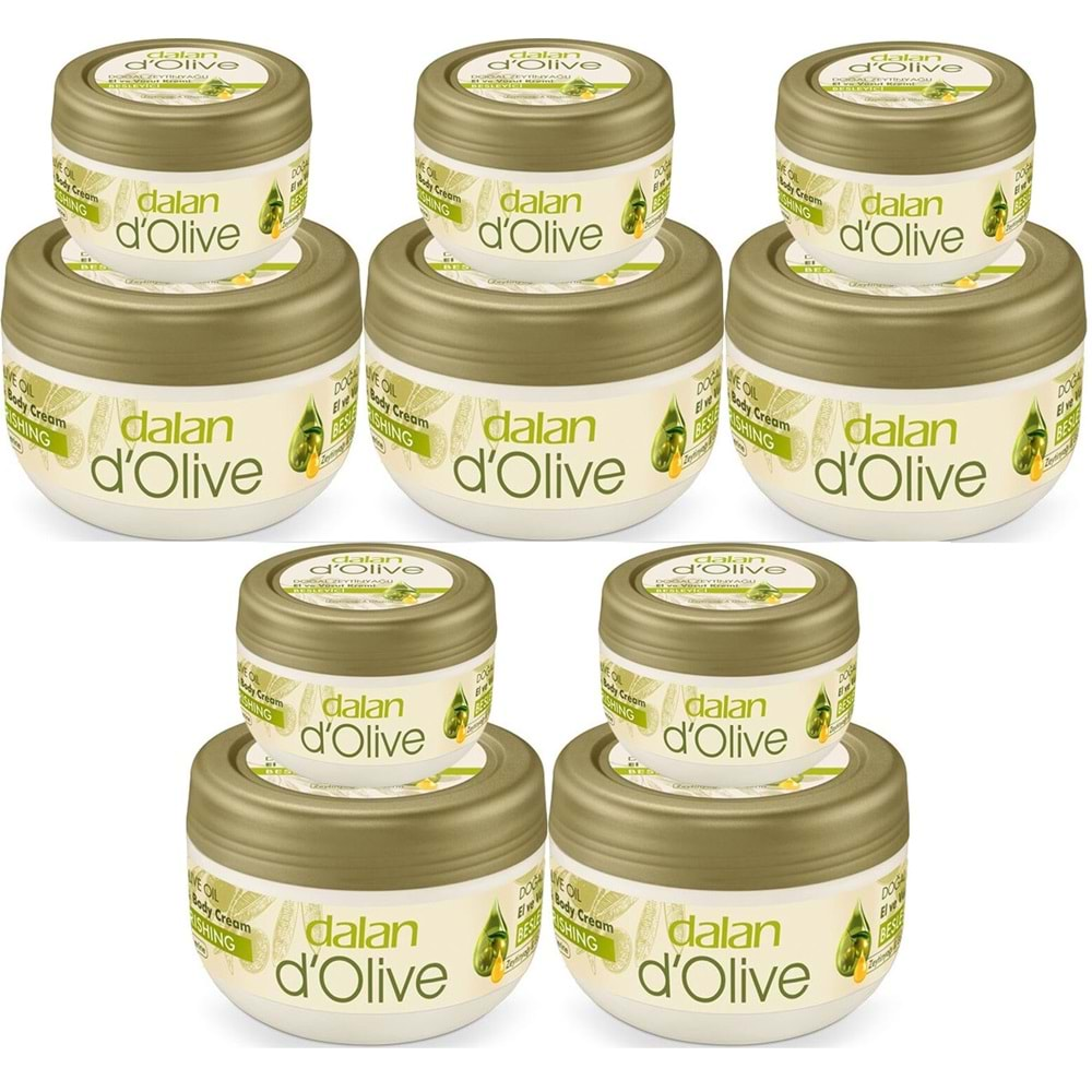 Dalan Dolive Organik Besleyici Bakım Kremi Zeytinyağlı 300ML+150ML Hediye (5 Li Set)