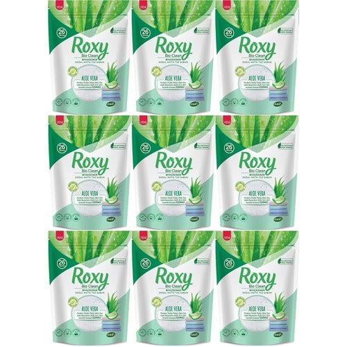 Dalan Roxy Bio Clean Matik Sabun Tozu 800GR Aloe Vera (9 Lu Set) (234 Yıkama)