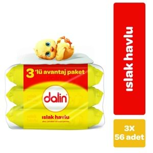 Dalin Islak Havlu Mendil Klasik 56 Yaprak 6 Lı Set (336 Yaprak)