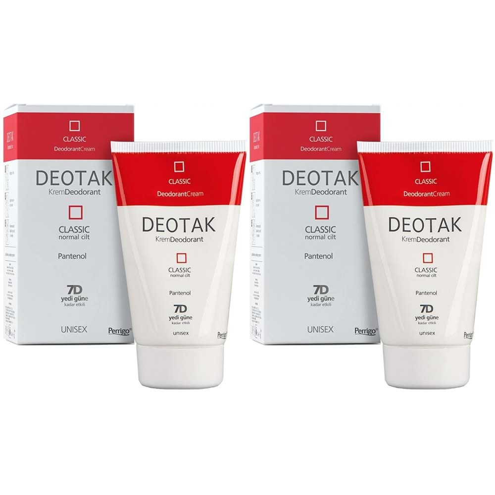 Deotak Krem Deodorant 35ML Classic (Normal Cilt) (2 Li Set)