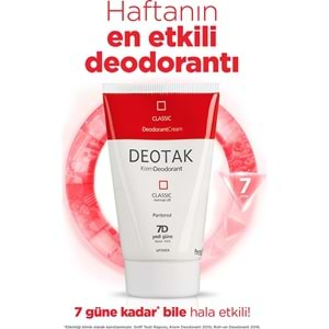 Deotak Krem Deodorant 35ML Classic (Normal Cilt) (2 Li Set)