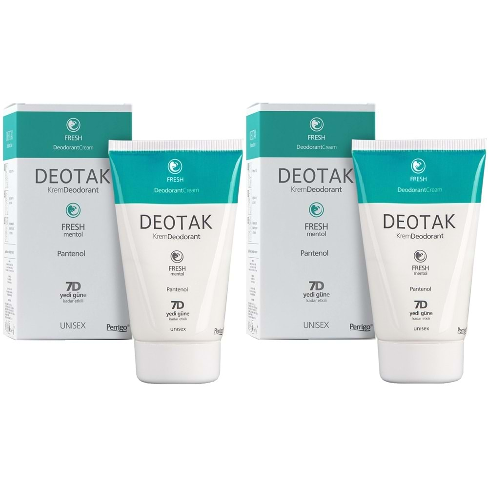 Deotak Krem Deodorant 35ML Fresh (Mentol) (2 Li Set)