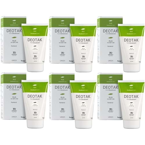 Deotak Krem Deodorant 35ML Plus (Çay Ağaçı Yağı) (6 Lı Set)