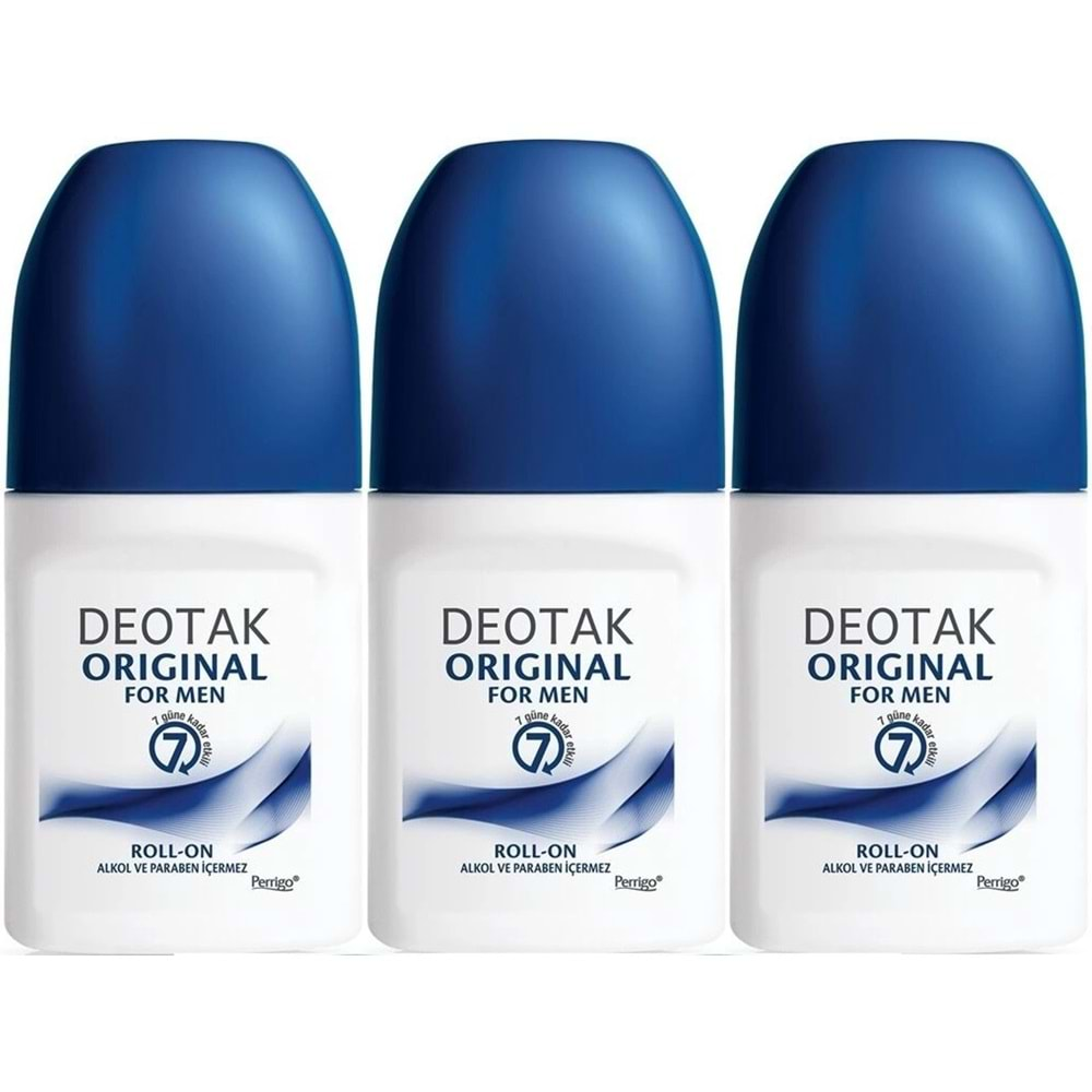 Deotak Roll-On 35ML Original (Formen/Erkek) (3 Lü Set)