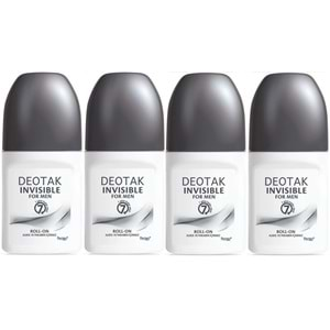 Deotak Roll-On 35ML Invısıble (Formen/Erkek) (4 Lü Set)