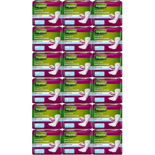 Depend Mesane Pedi Normal Rahatlık ve Koruma 144 Adet (18PK*8)