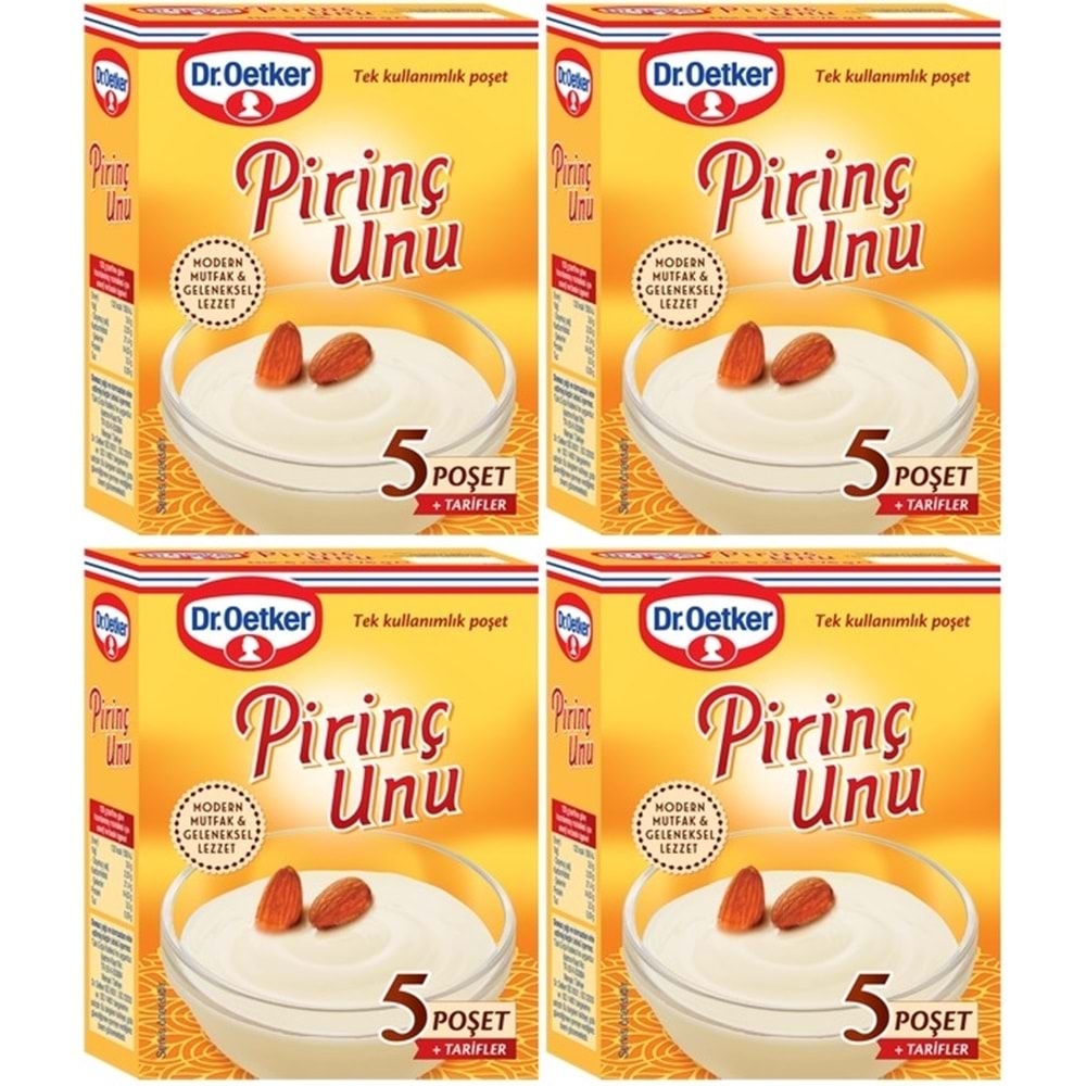 Dr.Oetker Pirinç Unu 175GR 4 Lü Set