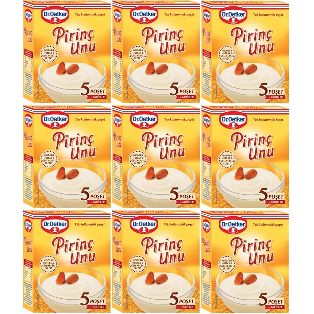 Dr.Oetker Pirinç Unu 175GR 9 Lu Set