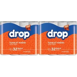 Drop Tuvalet Kağıdı Çift Katlı 64 Lü Paket (2PK*32)