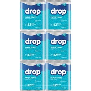 Drop Kağıt Havlu Çift Katlı 72 Li Paket (6PK*12)