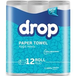 Drop Kağıt Havlu Çift Katlı 72 Li Paket (6PK*12)