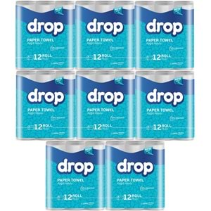 Drop Kağıt Havlu Çift Katlı 96 Lı Paket (8PK*12)