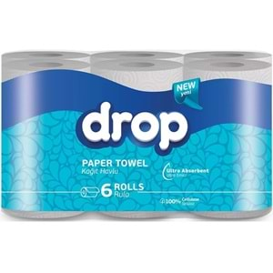 Drop Kağıt Havlu Çift Katlı (18 Li Pk) (3PK*6)