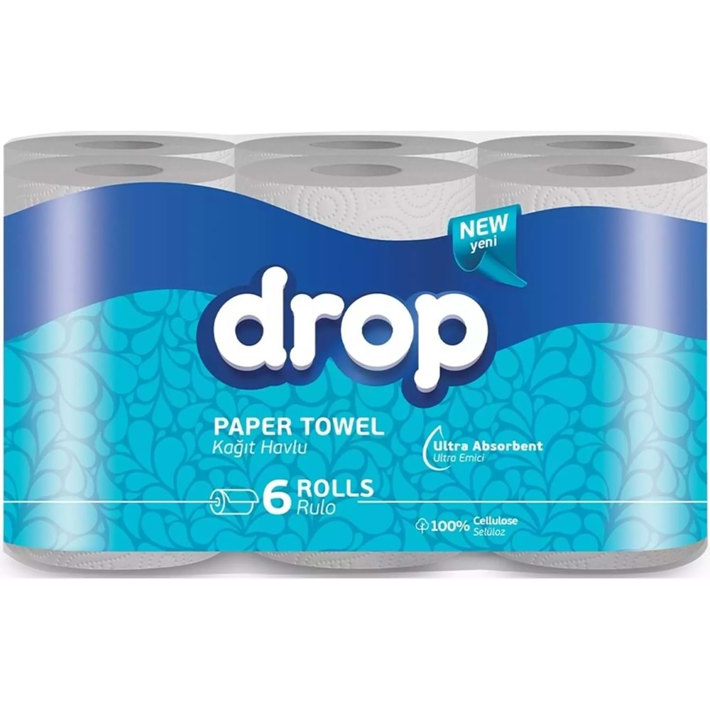 Drop Kağıt Havlu Çift Katlı (36 Lı Pk) (6PK*6)