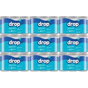 Drop Kağıt Havlu Çift Katlı (54 Lü Pk) (9PK*6)