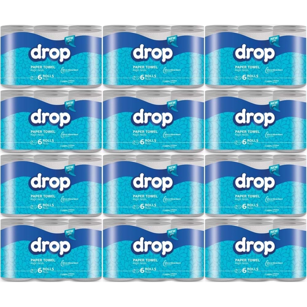 Drop Kağıt Havlu Çift Katlı (72 Li Pk) (12PK*6)