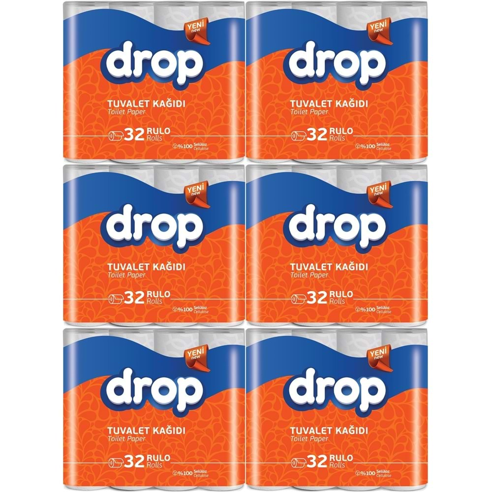 Drop Tuvalet Kağıdı Çift Katlı 192 Li Paket (6PK*32)