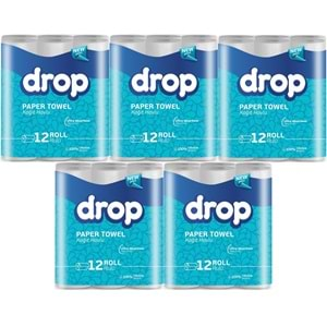 Drop Kağıt Havlu Çift Katlı 60 Lı Paket (5PK*12)