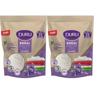 Duru Doğal Granül Matik SabunTozu Lavanta 2KG (2PK*1) (50 Yıkama)