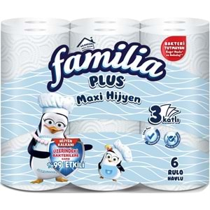 Familia Kağıt Havlu (3 Katlı) Plus Maxi Hijyen 36 Lı Paket (6PK*6)