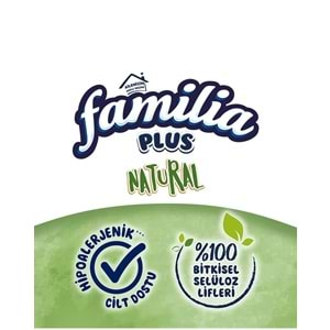 Familia Plus Tuvalet Kağıdı 3 Katlı 80 Li Paket Natural Organik Bambu Özlü (2PK*40)