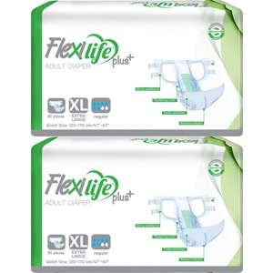 Flexi Life Yetişkin Hasta Bezi Bel Bantlı Tekstil Yüzeyli XL Ekstra Büyük (60 Adet)