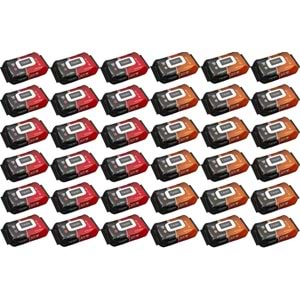 Flodex Islak Havlu Mendil 120 Yaprak Karma 36 Lı Set (Red-Orange Garden) 4320 Yaprak Plastik Kapaklı