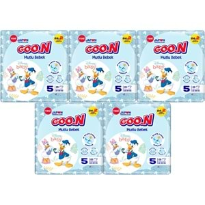 Goon Mutlu Bebek Bebek Bezi Beden:5 (12-20Kg) Junior 130 Adet Jumbo Mega Pk