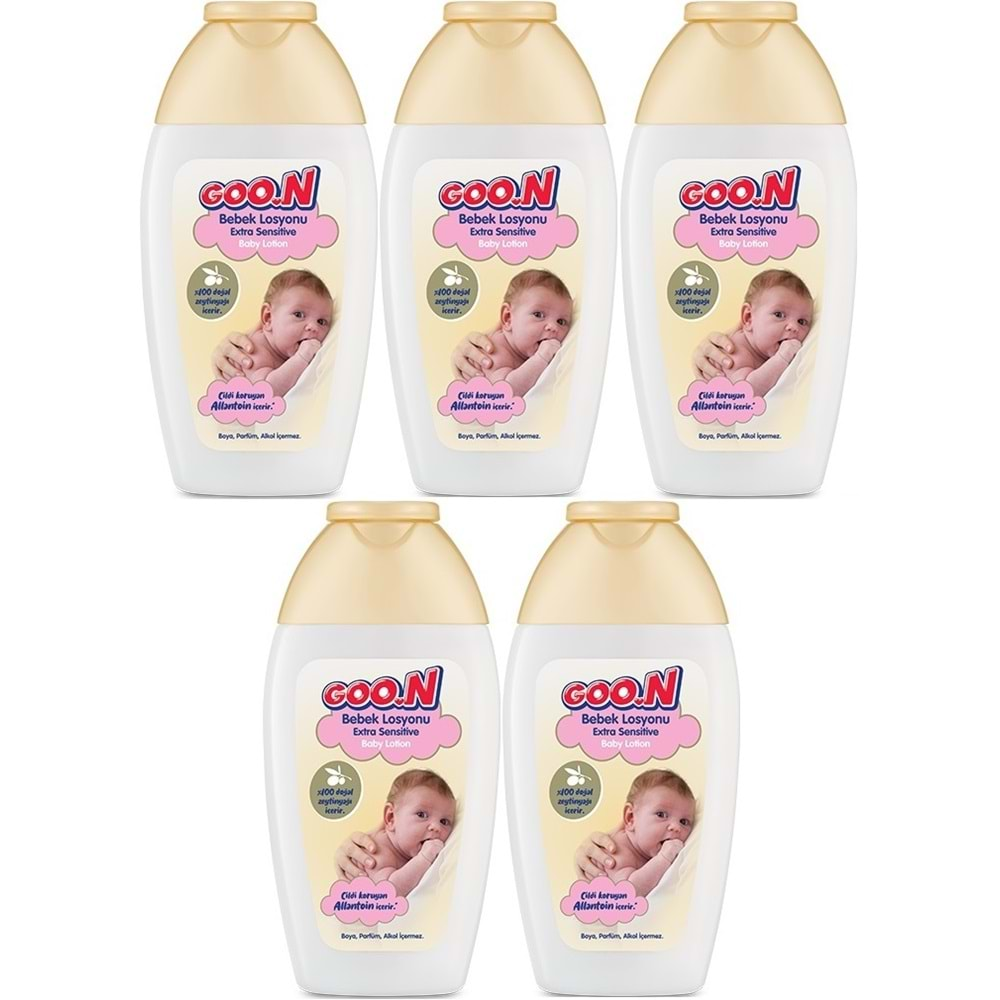 Goon Nemlendirici Bebek Bakım Losyonu 200ML (5 Li Set)