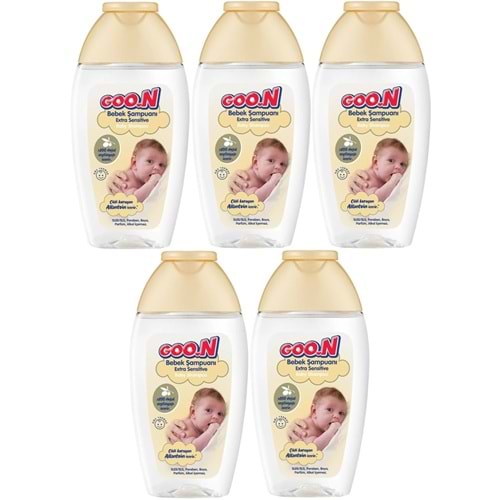 Goon Bebek Saç ve Vücut Şampuanı 200ML Ekstra Sensitive/Hassas (5 Li Set)