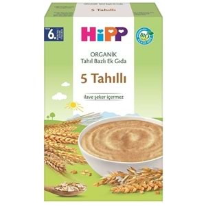 Hipp Organik 5 Tahıllı Kaşık Maması 200Gr 6 Lı Set