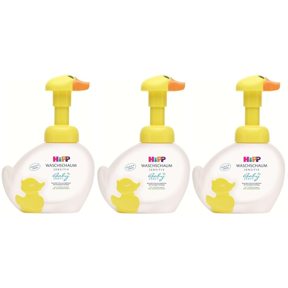 Hipp Babysanft Bebek/Çoçuk El Yıkama Köpüğü 250ML Pompalı 3 Lü Set