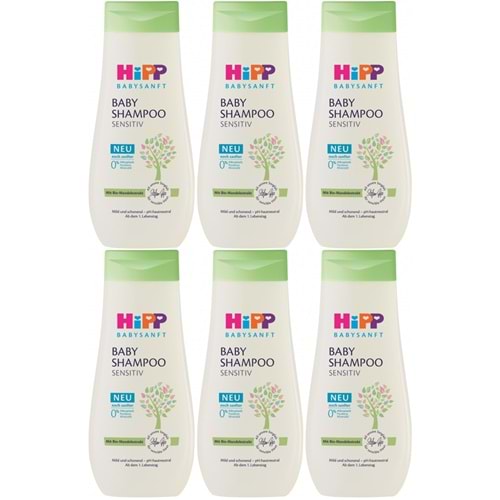 Hipp Babysanft Bebek Şampuanı (Baby Shanmpoo) Sensıtıv 200ML (6 Lı Set)