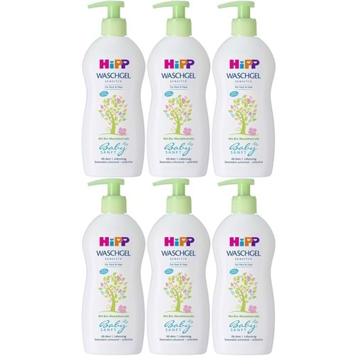 Hipp Babysanft Bebek Saç ve Vücut Banyo Jeli 400ML (6 Lı Set)