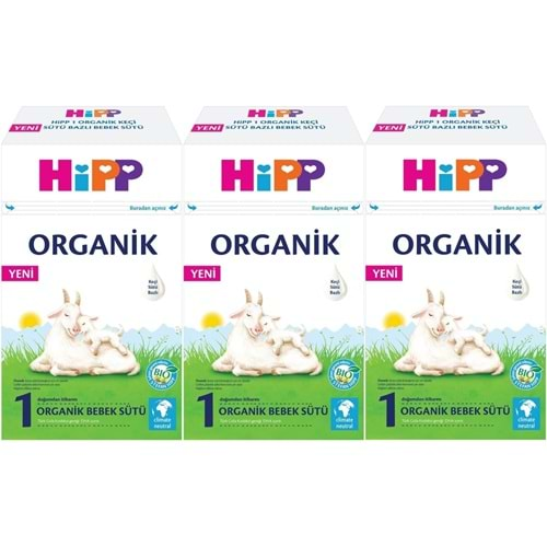 Hipp Organik Keçi Sütü Bazlı Devam Sütü 400GR No:1 (0-6 Ay) (3 Lü Set)