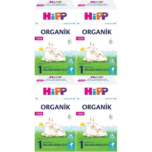 Hipp Organik Keçi Sütü Bazlı Devam Sütü 400GR No:1 (0-6 Ay) (4 Lü Set)