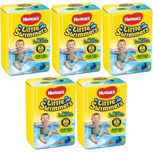 Huggıes Little Swımmers Mayo Bebek Bezi Beden:3-4 (7-15Kg) 60 Adet (5Pk*12)