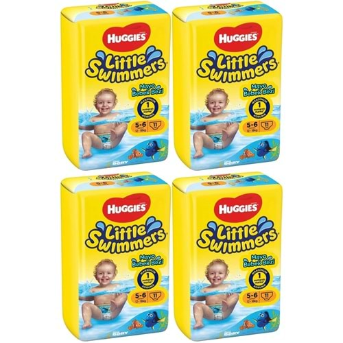 Huggıes Little Swımmers Mayo Bebek Bezi Beden:5-6 (12-18KG) 44 Adet (4PK*11)