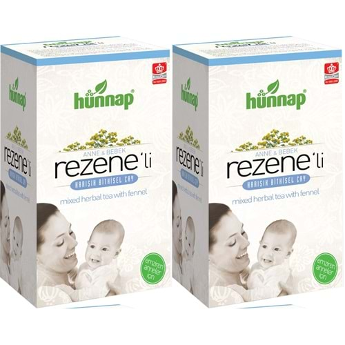 Hünnap Anne Bebek Rezene Çayı 60GR (Toplam İç Adet 60) 2 Li Set