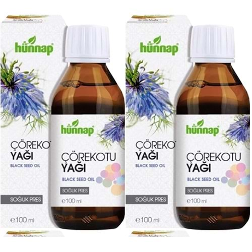 Hünnap Çörekotu Yağı 100ML (Soğuk Pres) 2 Li Set